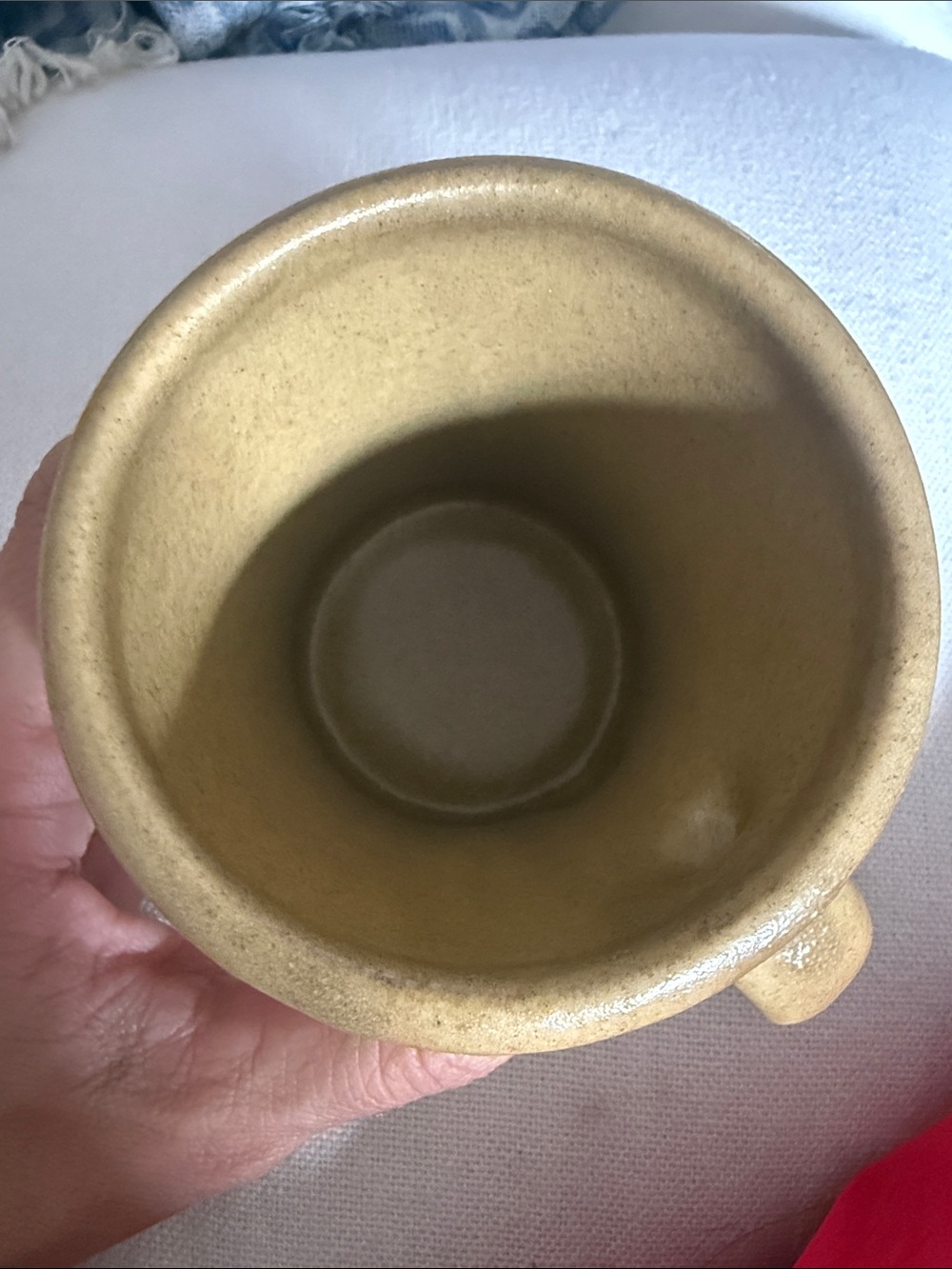 Handcrafted Stoneware Mug in Mustard Yellow - Picture 5 of 10